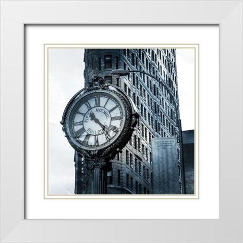 NY Bound 3 White Modern Wood Framed Art Print with Double Matting by Kimberly, Allen