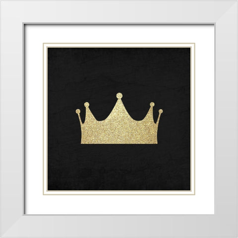 Paris Gold 3 White Modern Wood Framed Art Print with Double Matting by Kimberly, Allen
