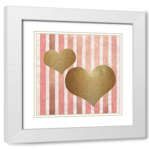Paris mon Amour 3 White Modern Wood Framed Art Print with Double Matting by Kimberly, Allen