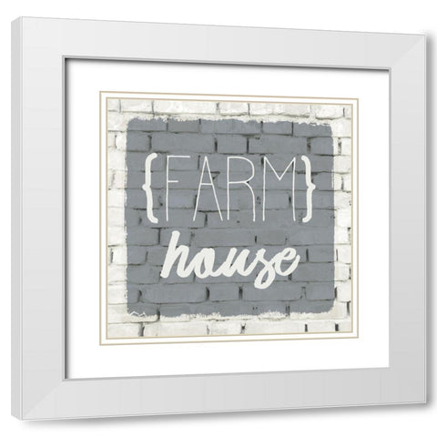Life on the Farm 3 White Modern Wood Framed Art Print with Double Matting by Kimberly, Allen