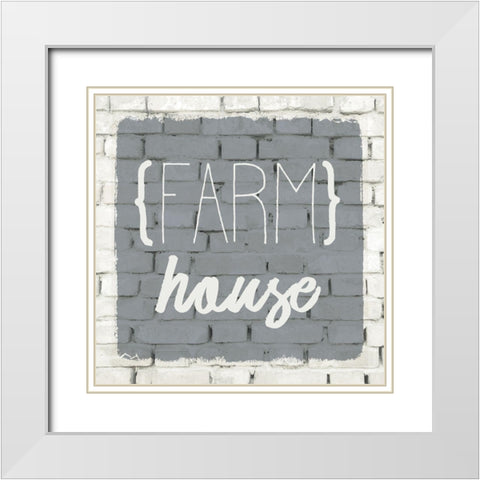 Life on the Farm 3 White Modern Wood Framed Art Print with Double Matting by Kimberly, Allen