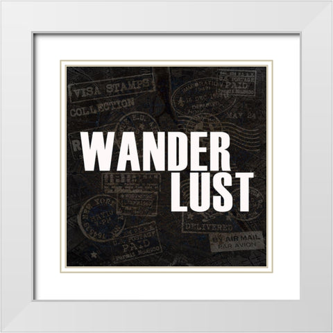 Wander 3 White Modern Wood Framed Art Print with Double Matting by Kimberly, Allen