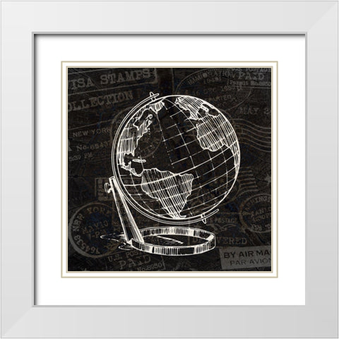 Wander 4 White Modern Wood Framed Art Print with Double Matting by Kimberly, Allen