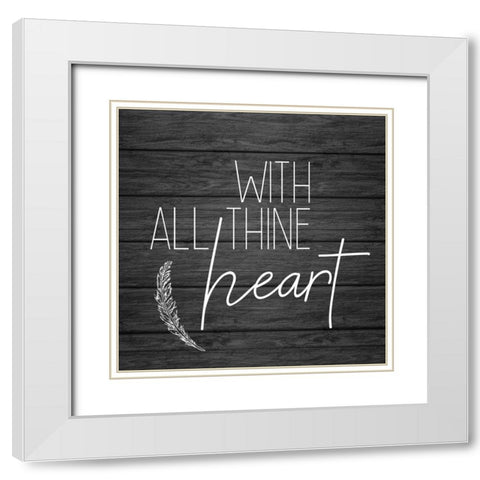 Be Still and Know 4 White Modern Wood Framed Art Print with Double Matting by Kimberly, Allen