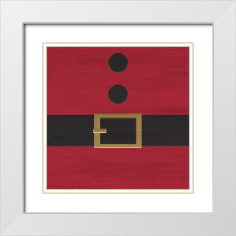 Santa Shirt White Modern Wood Framed Art Print with Double Matting by Kimberly, Allen