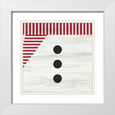 Snowman Shirt White Modern Wood Framed Art Print with Double Matting by Kimberly, Allen