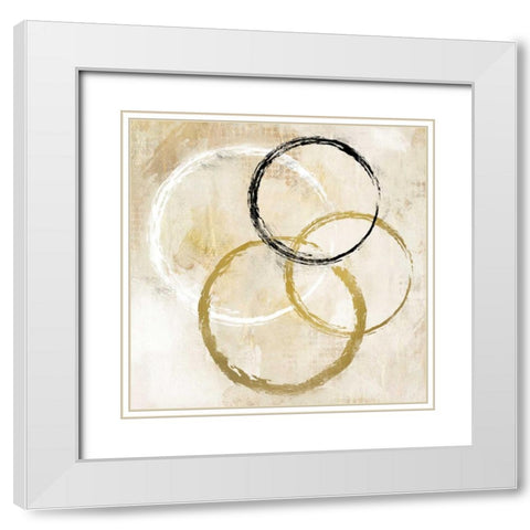 Ring Time 1 White Modern Wood Framed Art Print with Double Matting by Allen, Kimberly