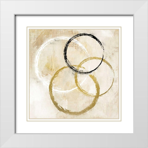 Ring Time 1 White Modern Wood Framed Art Print with Double Matting by Allen, Kimberly