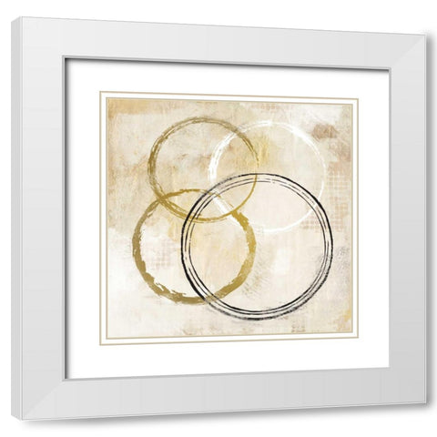 Ring Time 2 White Modern Wood Framed Art Print with Double Matting by Allen, Kimberly