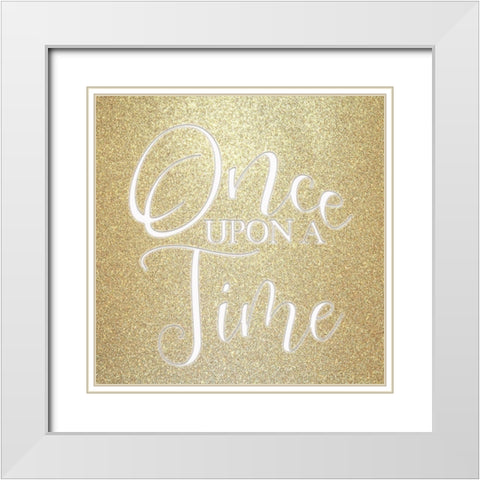 Once Upon A Time White Modern Wood Framed Art Print with Double Matting by Kimberly, Allen