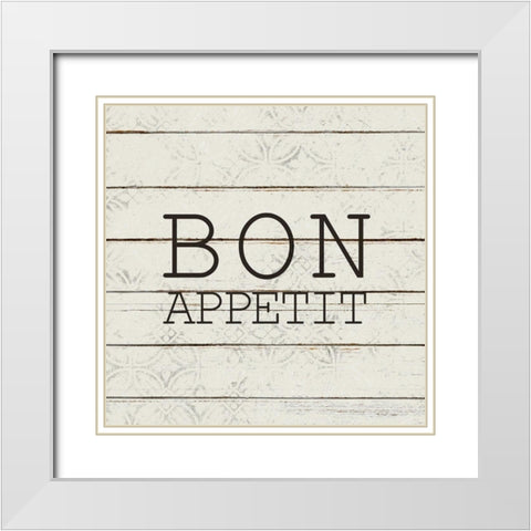 Appetit White Modern Wood Framed Art Print with Double Matting by Kimberly, Allen