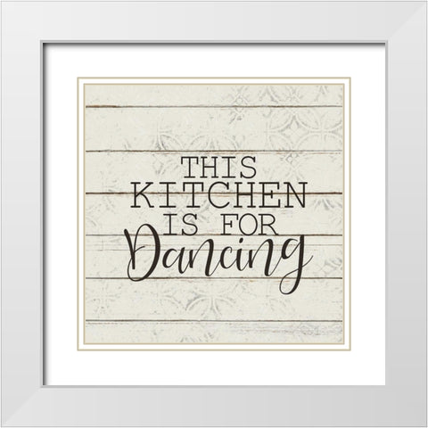 This Kitchen White Modern Wood Framed Art Print with Double Matting by Kimberly, Allen