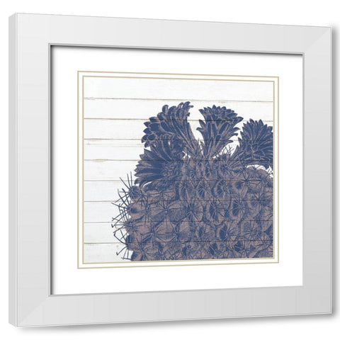 Desert Flower 2 White Modern Wood Framed Art Print with Double Matting by Kimberly, Allen