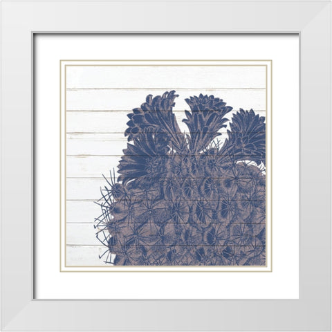 Desert Flower 2 White Modern Wood Framed Art Print with Double Matting by Kimberly, Allen