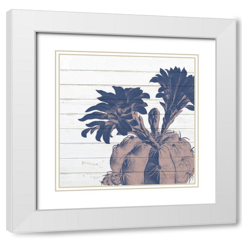 Desert Flower 3 White Modern Wood Framed Art Print with Double Matting by Kimberly, Allen