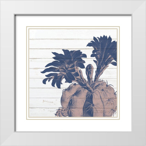Desert Flower 3 White Modern Wood Framed Art Print with Double Matting by Kimberly, Allen