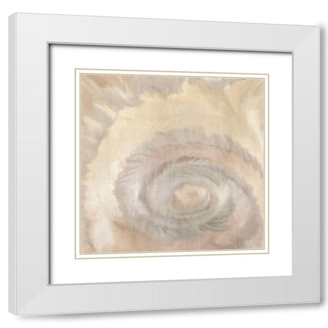 Neutral Swirl White Modern Wood Framed Art Print with Double Matting by Kimberly, Allen