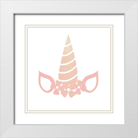 Be the Unicorn 3 White Modern Wood Framed Art Print with Double Matting by Kimberly, Allen
