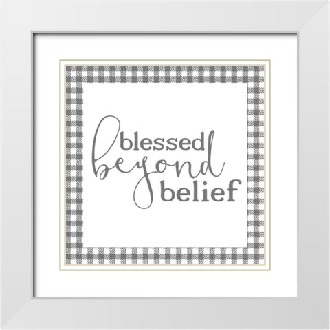Homebody 14 White Modern Wood Framed Art Print with Double Matting by Kimberly, Allen