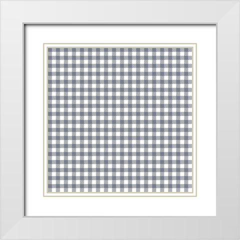 Homebody Pattern 1 White Modern Wood Framed Art Print with Double Matting by Kimberly, Allen