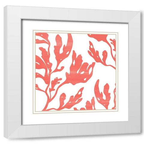 Seaweed 1 White Modern Wood Framed Art Print with Double Matting by Kimberly, Allen