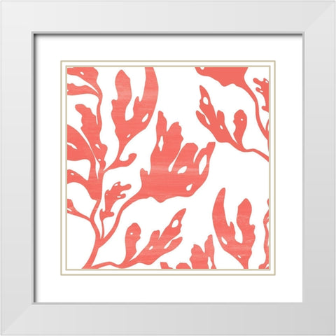 Seaweed 1 White Modern Wood Framed Art Print with Double Matting by Kimberly, Allen