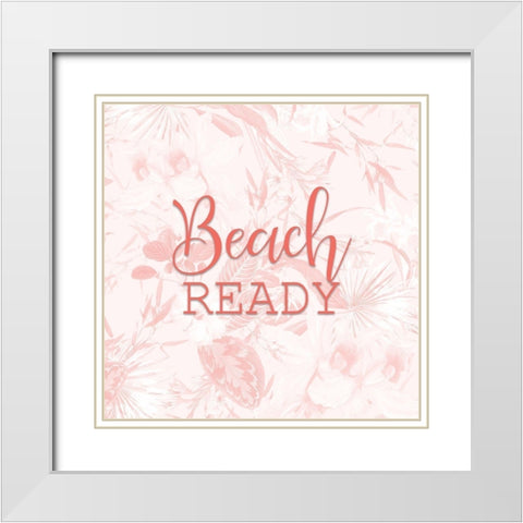 Beach Ready 2 White Modern Wood Framed Art Print with Double Matting by Kimberly, Allen