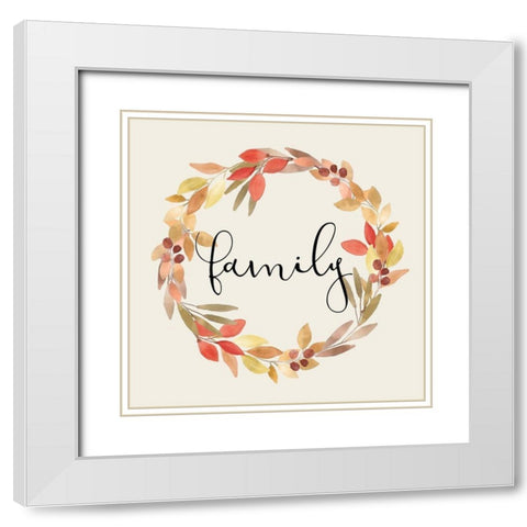 Colors of Fall 1 White Modern Wood Framed Art Print with Double Matting by Kimberly, Allen