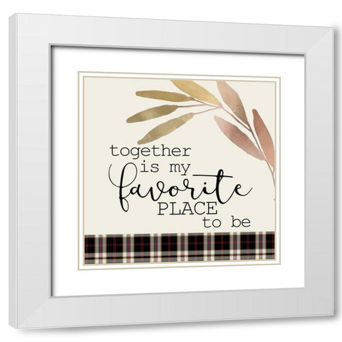 Colors of Fall 9 White Modern Wood Framed Art Print with Double Matting by Kimberly, Allen