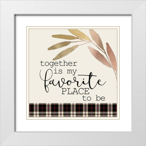 Colors of Fall 9 White Modern Wood Framed Art Print with Double Matting by Kimberly, Allen