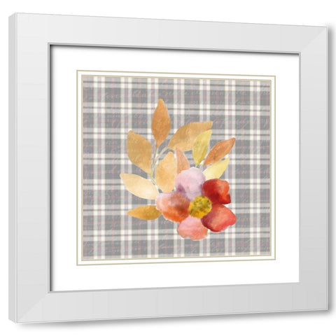 Colors of Fall 10 White Modern Wood Framed Art Print with Double Matting by Kimberly, Allen