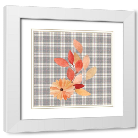Colors of Fall 11 White Modern Wood Framed Art Print with Double Matting by Kimberly, Allen