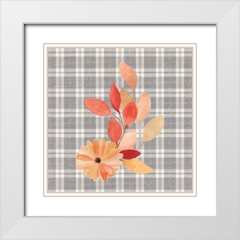Colors of Fall 11 White Modern Wood Framed Art Print with Double Matting by Kimberly, Allen