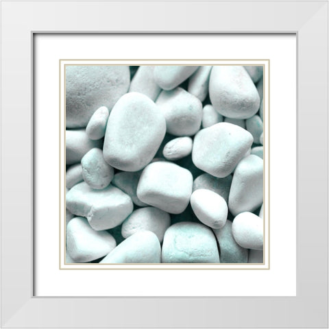 Inhale Exhale 1 White Modern Wood Framed Art Print with Double Matting by Kimberly, Allen