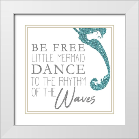 Mermaid Dreams 2 Silver White Modern Wood Framed Art Print with Double Matting by Kimberly, Allen