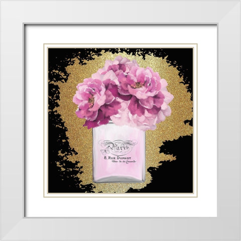 Scents of Paris 3 White Modern Wood Framed Art Print with Double Matting by Kimberly, Allen