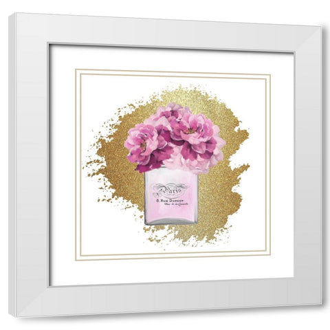 Paris Scents 2 White Modern Wood Framed Art Print with Double Matting by Kimberly, Allen