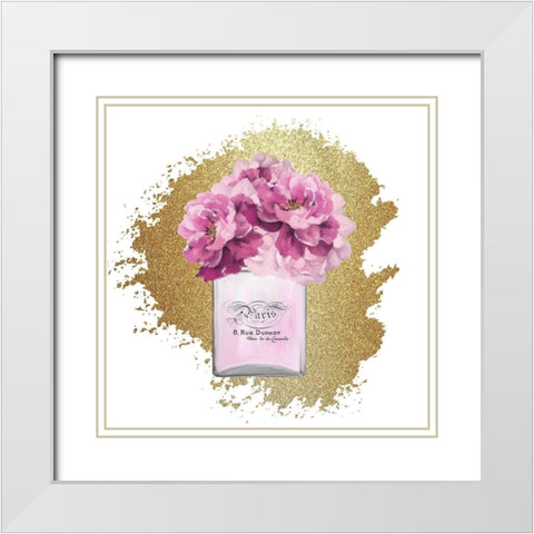 Paris Scents 2 White Modern Wood Framed Art Print with Double Matting by Kimberly, Allen