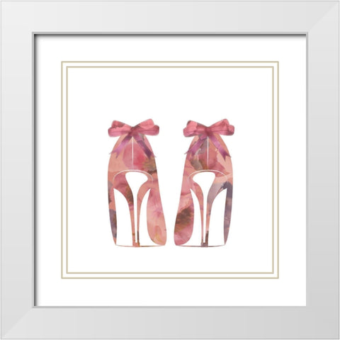 Stilletto Perfume 2 White Modern Wood Framed Art Print with Double Matting by Kimberly, Allen
