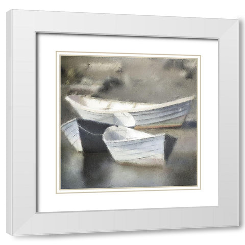 Together Three White Modern Wood Framed Art Print with Double Matting by Kimberly, Allen