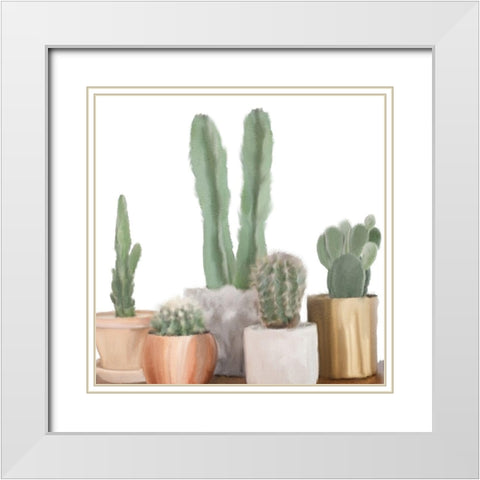 Standing Tall White Modern Wood Framed Art Print with Double Matting by Kimberly, Allen