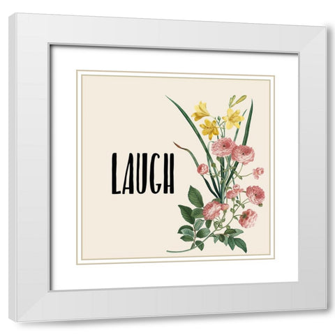 Live Laugh Love 4 White Modern Wood Framed Art Print with Double Matting by Kimberly, Allen