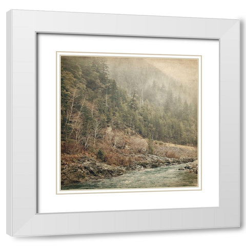 Another Adventure White Modern Wood Framed Art Print with Double Matting by Kimberly, Allen