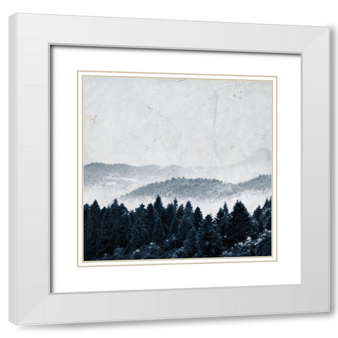 Lets Get Lost White Modern Wood Framed Art Print with Double Matting by Kimberly, Allen