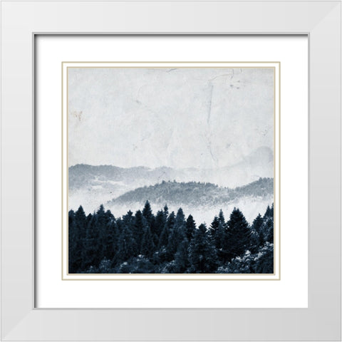 Lets Get Lost White Modern Wood Framed Art Print with Double Matting by Kimberly, Allen