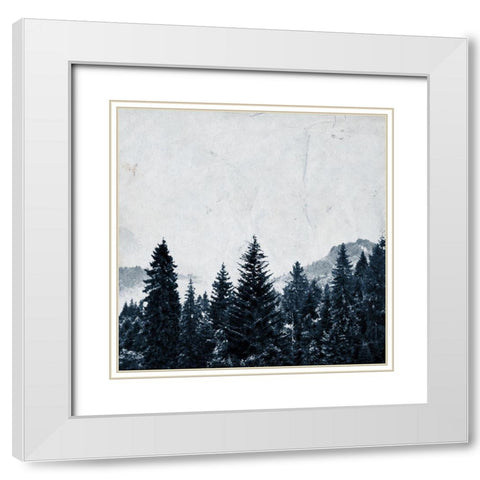 Wander Woods White Modern Wood Framed Art Print with Double Matting by Kimberly, Allen