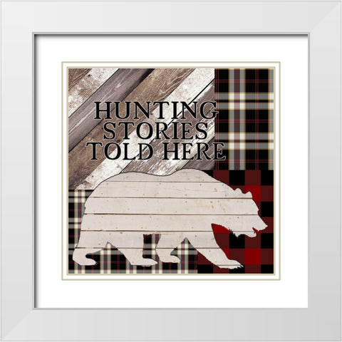 The Lodge 3 White Modern Wood Framed Art Print with Double Matting by Kimberly, Allen