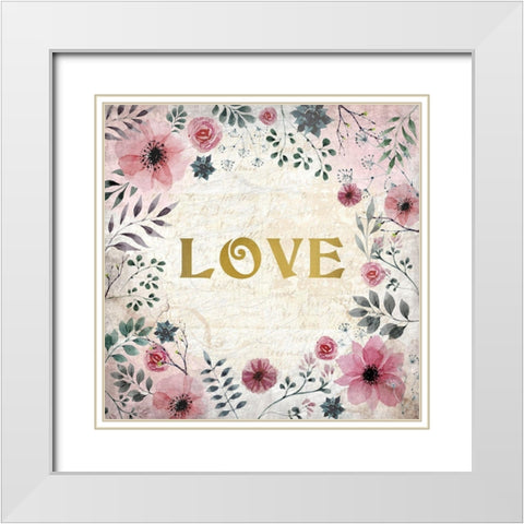 Blooming Dreams 1 White Modern Wood Framed Art Print with Double Matting by Kimberly, Allen