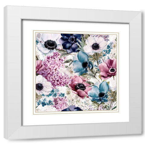 Paris in Springtime 2 White Modern Wood Framed Art Print with Double Matting by Kimberly, Allen