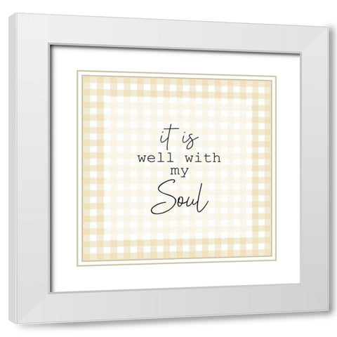 It is Well White Modern Wood Framed Art Print with Double Matting by Kimberly, Allen